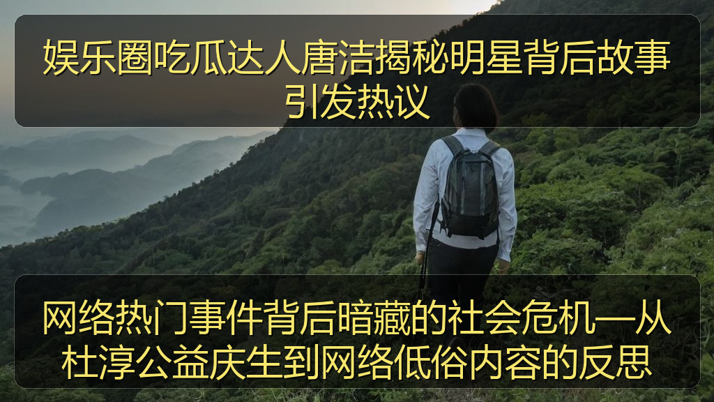 网络热门事件背后暗藏的社会危机—从杜淳公益庆生到网络低俗内容的反思